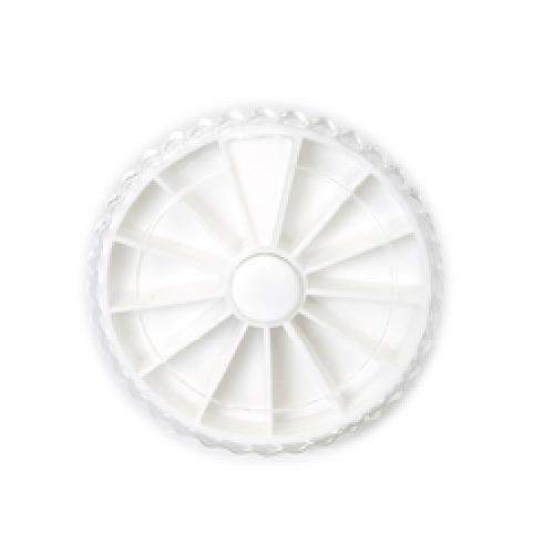 Nail Supply, Rhinestone Wheel Container - 12 Compartments - Small, Mk Beauty Club, Storage Container