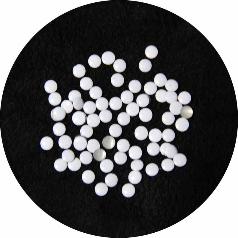 Fuschia, Fuschia Nail Art - White Studs - Small Circle, Mk Beauty Club, Metal Parts