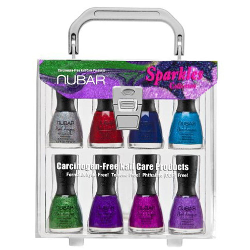 Nubar, Nubar - Sparkles Collection - 8 Bottles, Mk Beauty Club, Long Wear Nail Polish