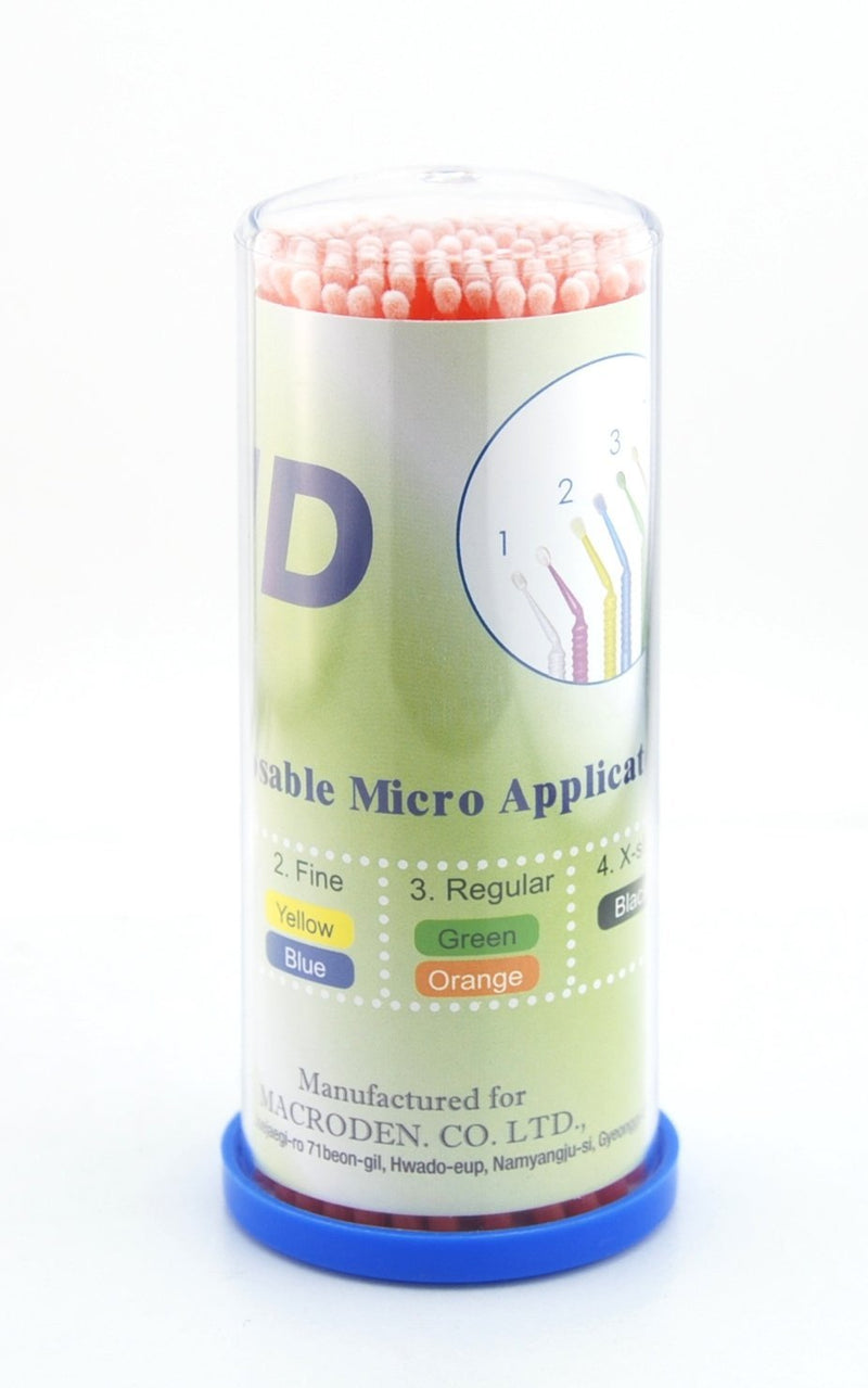Semi Tattoo Makeup, SPMT MD Disposable Micro Applicator - Orange, Mk Beauty Club, Eyelash Extension Supply