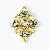 Fuschia, Fuschia Nail Art - Nail Broach - Gold, Mk Beauty Club, Nail Art