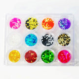 Supply, Large Glitter Set - 12 pc, Mk Beauty Club, Nail Art