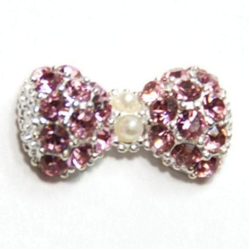 Fuschia, Fuschia Nail Art Charms - Crystal Bow - Pink, Mk Beauty Club, Nail Art Charms