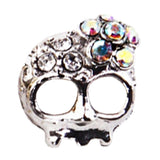 Fuschia, Fuschia Nail Art - Crystal Skull - Silver, Mk Beauty Club, Nail Art