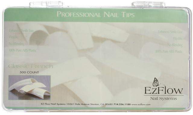 EZ Flow, EZ Flow Classic French Tips - 500ct, Mk Beauty Club, Nail Tips