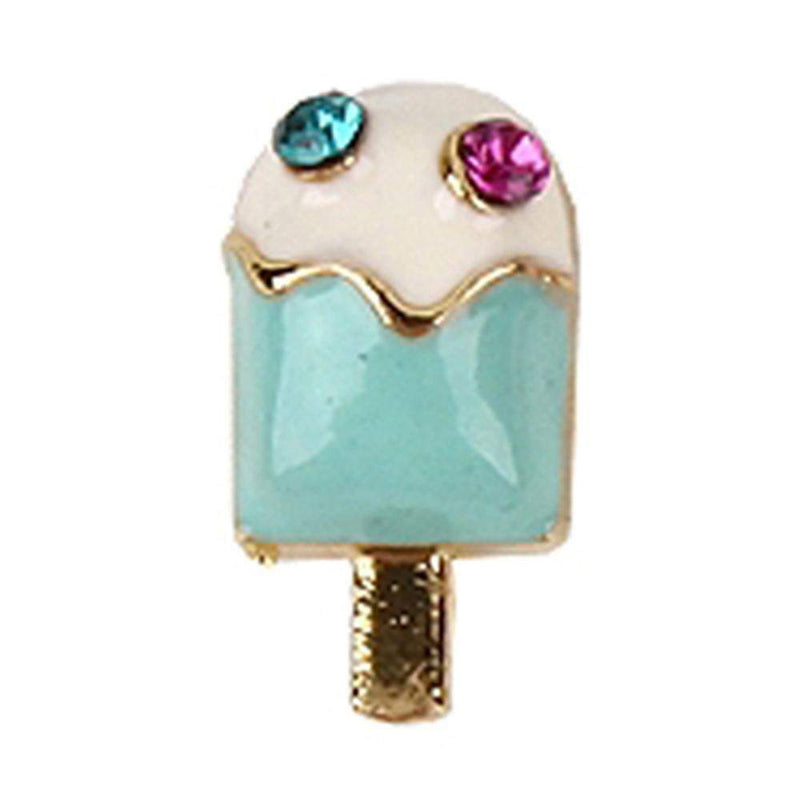 Fuschia, Fuschia Nail Art -  Ice Cream - Blue, Mk Beauty Club, Nail Art