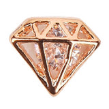 Fuschia, Fuschia Nail Art - Encased Diamonds - Rosegold, Mk Beauty Club, Nail Art