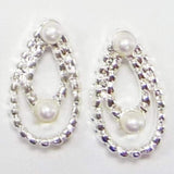 Fuschia, Fuschia Nail Art - Crystal Teardrop - Silver/Pearl, Mk Beauty Club, Nail Art