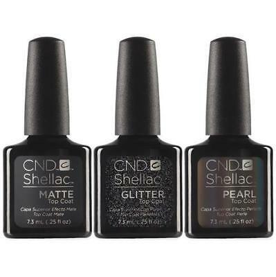 CND, CND Shellac Top Coat Effects Prepack - Set of 3, Mk Beauty Club, Gel Polish Set
