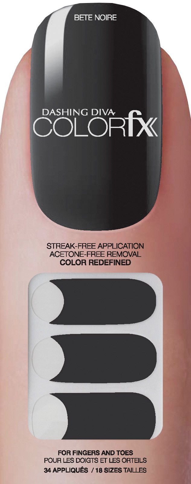 Dashing Diva, Dashing Diva ColorFX Applique - Bete Noire 5, Mk Beauty Club, Nail Art