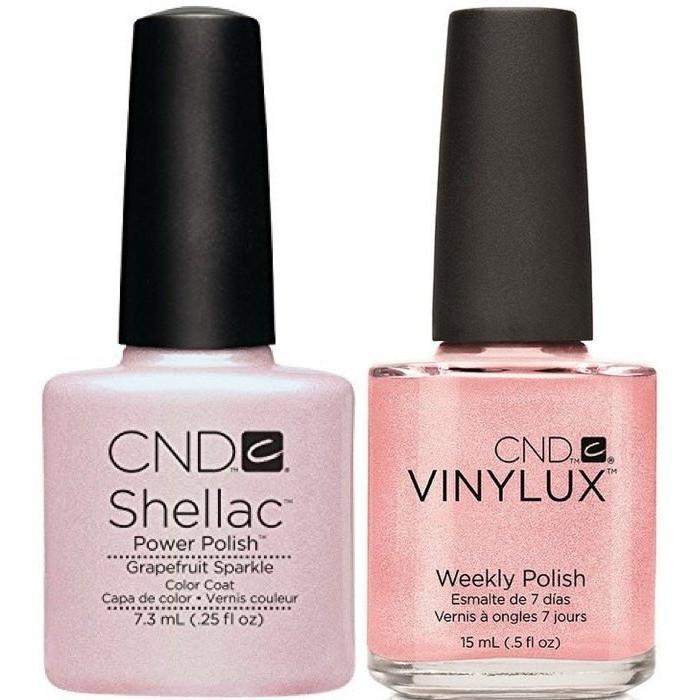 CND, CND Shellac & Vinylux Duo - Grapefruit Sparkle, Mk Beauty Club, Matching Gel + Polish