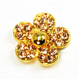 Fuschia, Fuschia Nail Art -  Daisy - Rosegold, Mk Beauty Club, Nail Art