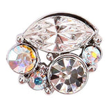 Fuschia, Fuschia Nail Art - Crystal Cluster, Mk Beauty Club, Nail Art