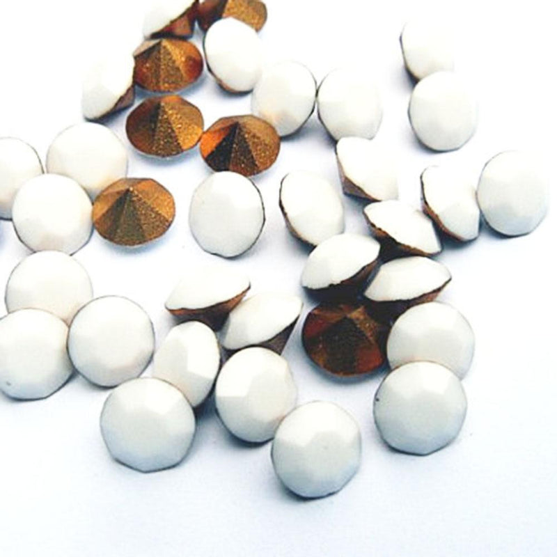Swarovski, Swarovski Crystals 1088 - White Alabaster SS29 - 9pcs, Mk Beauty Club, Nail Art