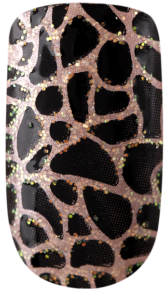 Dashing Diva, Dashing Diva Metallic Nails - Animal Instinct Crackle, Mk Beauty Club, Full Cover Nail Tips