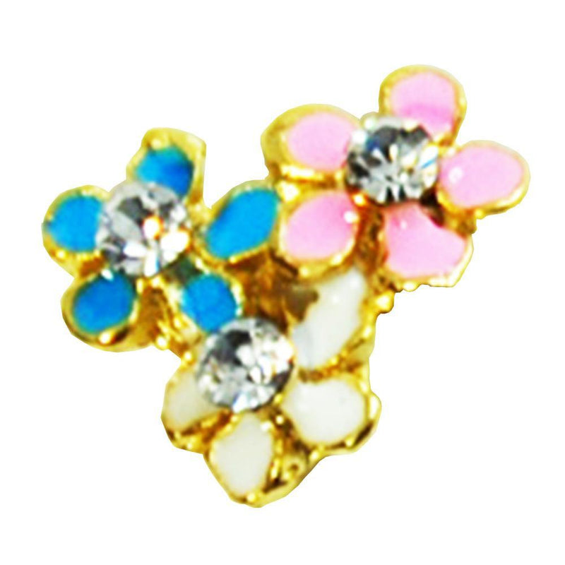 Fuschia, Fuschia Nail Art -  Daisy Cluster 1, Mk Beauty Club, Nail Art