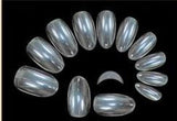 Nail Supply, Full Cover Tips - Oval / Clear, Mk Beauty Club, Nail Tips