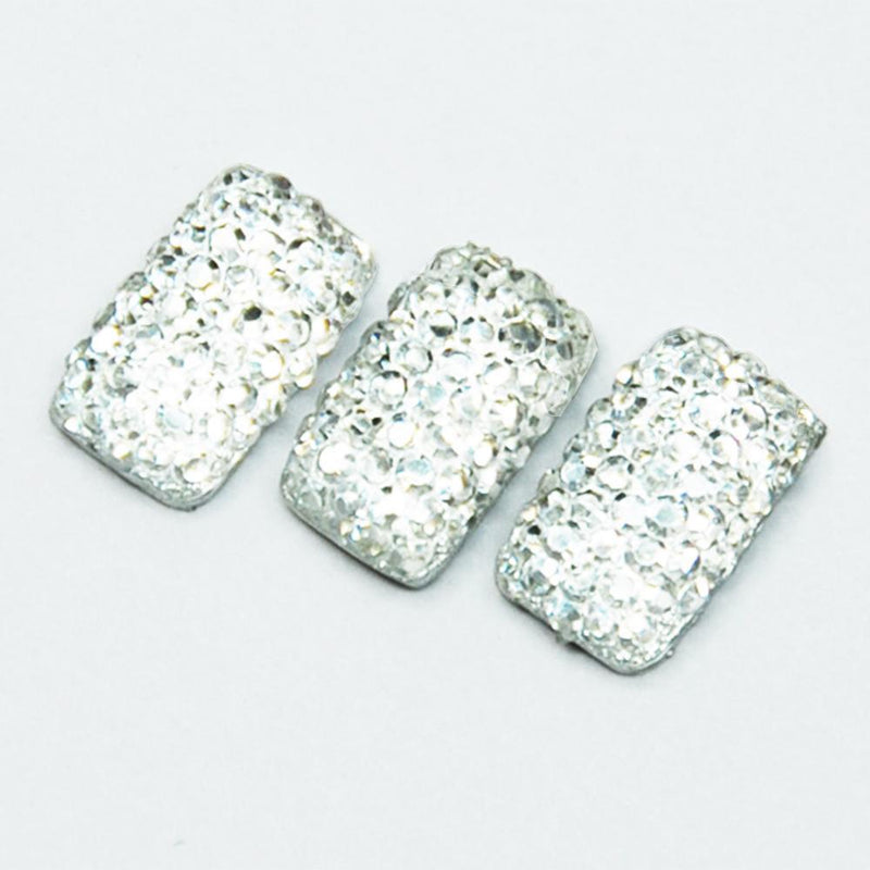 Fuschia, Fuschia Nail Art -  Crystal Blocks - 3P, Mk Beauty Club, Nail Art