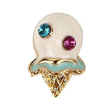 Fuschia, Fuschia Nail Art - Ice Cream Cone - Blue, Mk Beauty Club, Nail Art