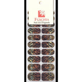 Fuschia, Fuschia Nail Wraps - Ombre Tiger Stripes, Mk Beauty Club, Nail Wrap