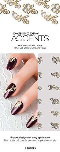 Dashing Diva, Dashing Diva Accents - Crystal Intrigue 2, Mk Beauty Club, Nail Art