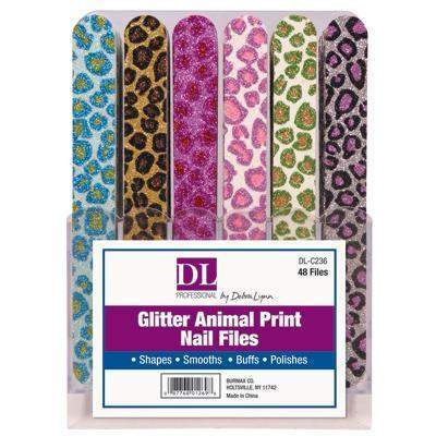 DL Professional, DL Pro - Glitter Animal Print Nail Files, Mk Beauty Club, Supply