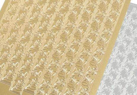 Rococo Nail Seal, Rococo Nail Seal  #1261 Gold, Mk Beauty Club, Nail Art Sticker