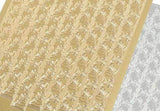 Rococo Nail Seal, Rococo Nail Seal  #1261 Silver, Mk Beauty Club, Nail Art Sticker