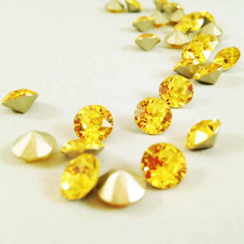 Swarovski, Swarovski Crystals 1088 - Lt topaz SS29 - 9pcs, Mk Beauty Club, Nail Art
