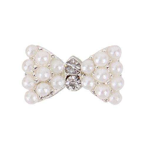 Fuschia, Fuschia Nail Art Charms -  Pearl Bow, Mk Beauty Club, Nail Art Charms