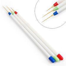 Nail Supply, Striping Brush Set - 3pc, Mk Beauty Club, Nail Art Brush