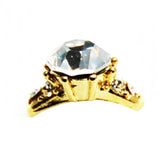 Fuschia, Fuschia Nail Art - Nail Ring - Gold, Mk Beauty Club, Nail Art