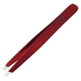 Satin Edge, Satin Edge - Red Slant Tip Tweezer 4" - Red, Mk Beauty Club, Tweezers