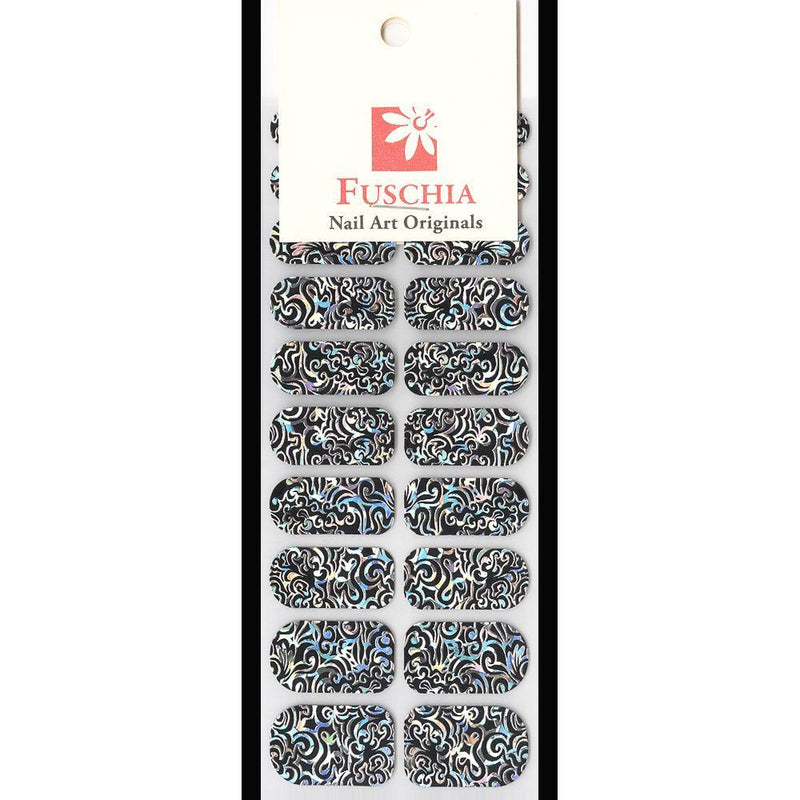 Fuschia, Fuschia Nail Wraps - Hologram  Swirls, Mk Beauty Club, Nail Wrap