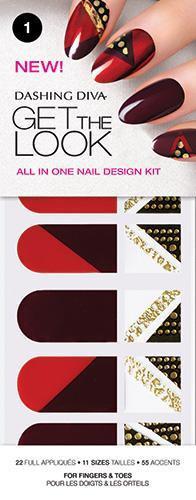 Dashing Diva, Dashing Diva Get The Look - Red Dutchess 1, Mk Beauty Club, Nail Art