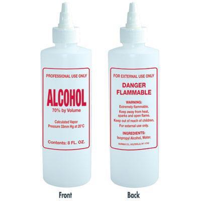 Soft N Style, Soft N Style- Imprinted Nail Solution Bottle - Alcohol - 8oz, Mk Beauty Club, Bottles / Pumps