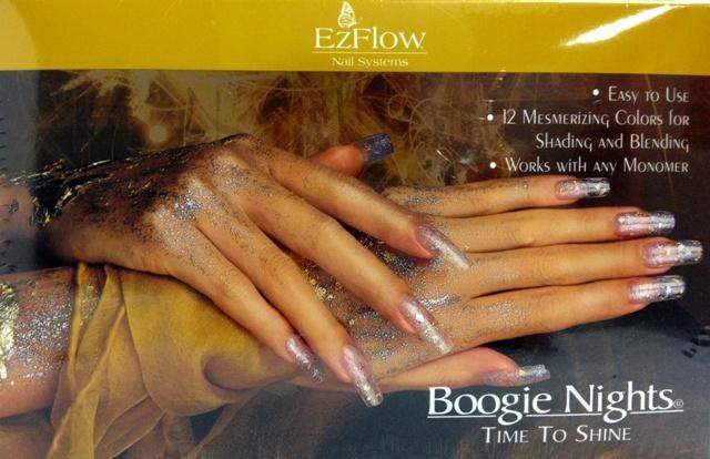 Ez Flow, Ez Flow Boogie Nights Collection - Time to Shine Kit, Mk Beauty Club, Colored Acrylic Powder