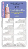 Dashing Diva, Dashing Diva French Wrap Plus - Thin Band - Pearl White 140ct, Mk Beauty Club, Nail Tip Set