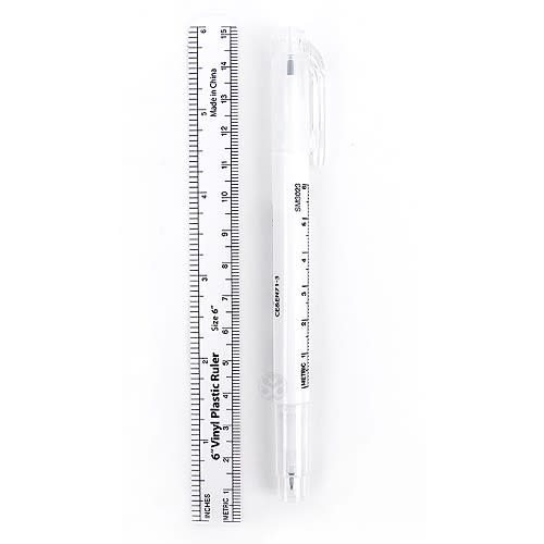 Semi Tattoo Makeup, SPMT - Marker & Ruler Double Tip, Mk Beauty Club, Marker + Ruler