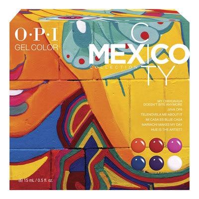 OPI Gelcolor Mexico Collection Gel Polish Add On Kit 6pc Set