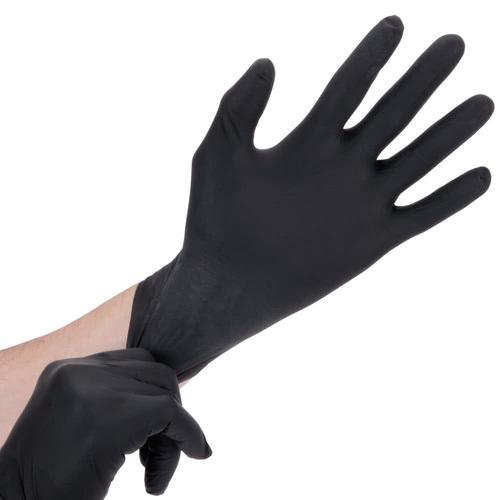 Nail Supply, Latex Gloves Powder Free 100 Count - Black, Mk Beauty Club, Gloves