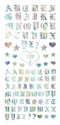 Nail Labo, Tsumekira Britney TOKYO Nail Sticker - Chola Glamour 2   Metallic Rainbow, Mk Beauty Club, Nail Sticker
